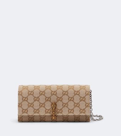 Gucci Gucci Dionysus GG canvas wallet on chain