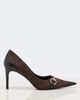 Gucci Gucci Donna GG canvas leather-trimmed pumps - 5