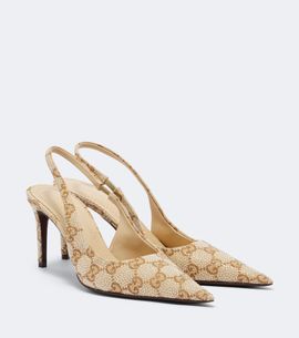 Gucci Gucci Donna GG embellished slingback pumps