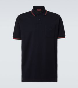 Gucci Gucci Double G cotton-blend piqué polo shirt