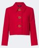 Gucci Gucci Double G cropped wool crêpe jacket - 1