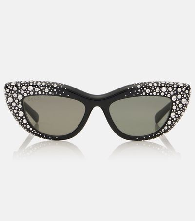 Gucci Gucci Double G embellished cat-eye sunglasses