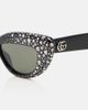 Gucci Gucci Double G embellished cat-eye sunglasses - 2