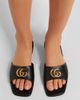 Gucci Gucci Double G leather slides - 3
