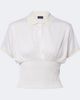 Gucci Gucci Double G shirred silk top - 1