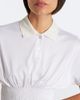 Gucci Gucci Double G shirred silk top - 3