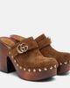 Gucci Gucci Double G suede clogs - 1