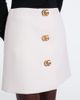 Gucci Gucci Double G wool crêpe miniskirt - 3