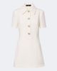 Gucci Gucci Double G wool crêpe polo dress - 1