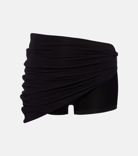 Gucci Gucci Draped crÃªpe jersey shorts