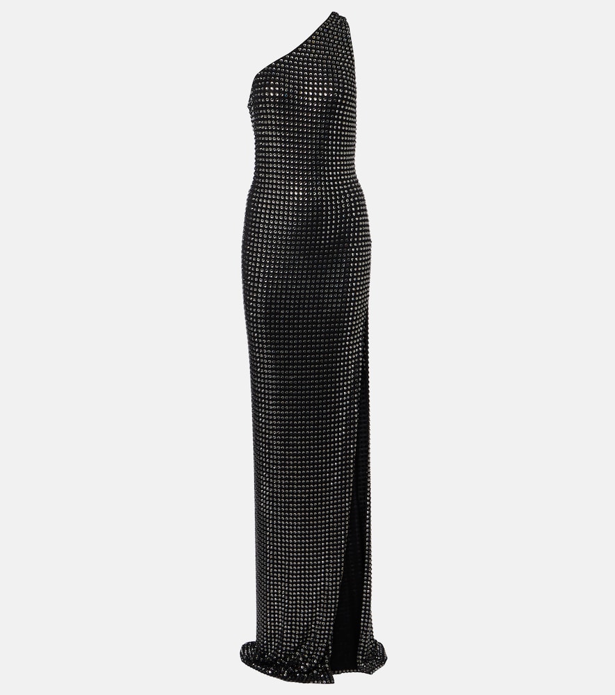 Gucci Gucci Embellished one-shoulder jersey gown