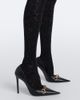 Gucci Gucci Embellished silk-blend lace leggings - 4