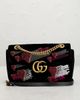 gucci Gucci Embellished Velvet GG Marmont Shoulder Bag - 2