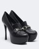 Gucci Gucci Fame Horsebit leather platform pumps - 1