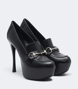 Gucci Gucci Fame Horsebit leather platform pumps