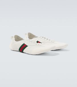 Gucci Gucci Flex leather and suede sneakers