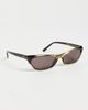 Gucci Gucci GG2203S Geometric Frame Sunglasses Havana-Havana-Grey One - 4