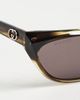 Gucci Gucci GG2203S Geometric Frame Sunglasses Havana-Havana-Grey One - 5