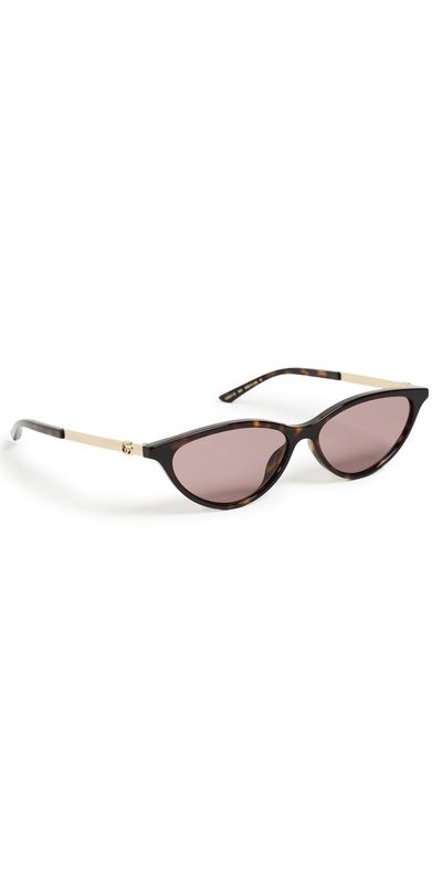 Gucci Gucci GG2211S Cat Eye Sunglasses Havana/Gold/Violet One