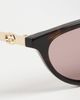 Gucci Gucci GG2211S Cat Eye Sunglasses Havana/Gold/Violet One - 5