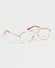 Gucci Gucci GG2223O Aviator Glasses GOLD-GOLD-TRANSPARENT One - 4