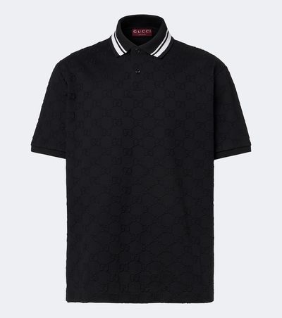 Gucci Gucci GG cotton-blend piqué polo shirt