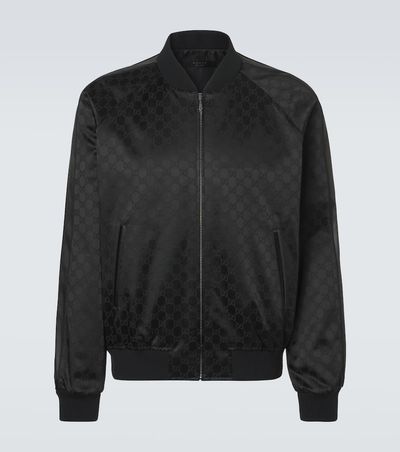 Gucci Gucci GG cotton-blend satin jacket