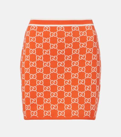 Gucci Gucci GG cotton jacquard miniskirt