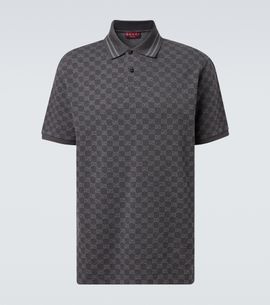 Gucci Gucci GG cotton piqué jacquard polo shirt