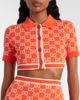Gucci Gucci GG cropped cotton jacquard cardigan - 3
