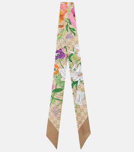 Gucci Gucci GG floral silk jacquard scarf