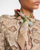 Gucci Gucci GG floral silk jacquard scarf - 2