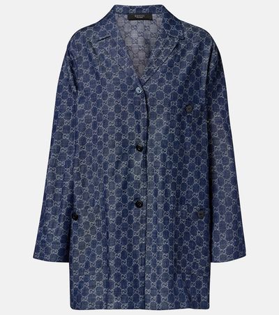 Gucci Gucci GG jacquard denim shirt
