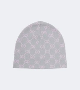 Gucci Gucci GG jacquard wool-blend lamé beanie