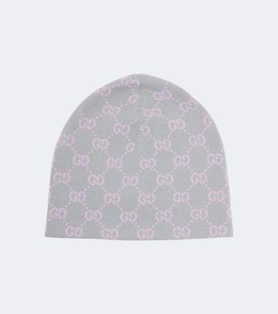 Gucci Gucci GG jacquard wool-blend lamé beanie