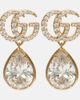 Gucci Gucci GG Marmont crystal-embellished drop earrings - 1
