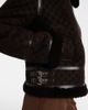Gucci Gucci GG shearling-trimmed leather jacket - 5