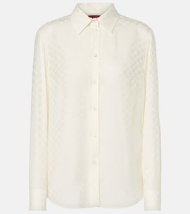 Gucci Gucci GG silk crêpe shirt