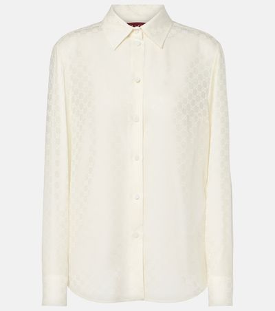Gucci Gucci GG silk crêpe shirt