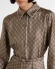 Gucci Gucci GG silk twill shirt dress - 4