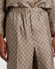 Gucci Gucci GG Supreme wide-leg silk pants - 4