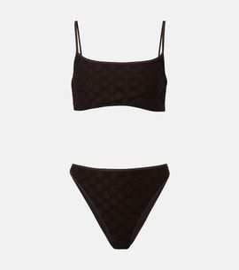 Gucci Gucci GG terry-trimmed jersey bikini