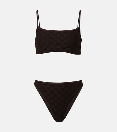 Gucci Gucci GG terry-trimmed jersey bikini