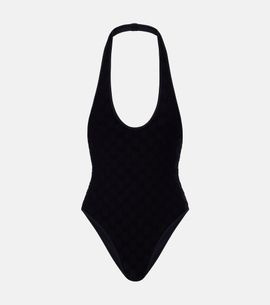Gucci Gucci GG terry-trimmed jersey swimsuit