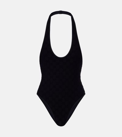 Gucci Gucci GG terry-trimmed jersey swimsuit