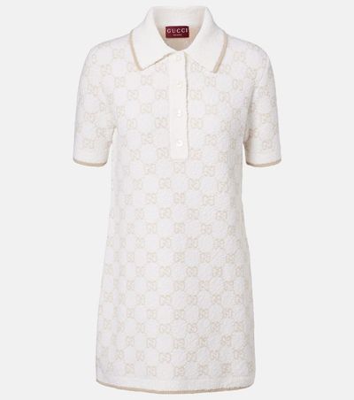 Gucci Gucci GG wool-blend polo minidress
