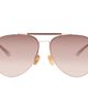 Gucci Gucci Gold Aviator Frame Sunglasses - 1