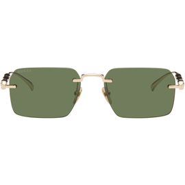 Gucci Gucci Gold Frameless Rectangular Sunglasses