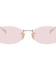 Gucci Gucci Gold Pearl Oval Frame Sunglasses - 1