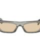 Gucci Gucci Gray Rectangular Logo Sunglasses - 1